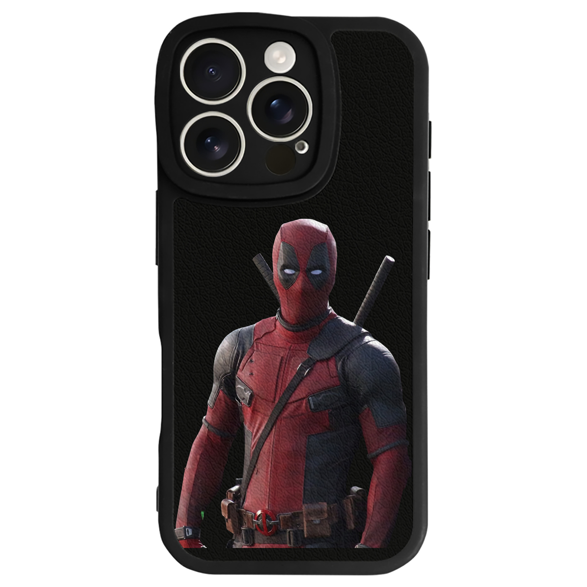 （画像用） Deadpool デッドプール 【iPhone 16シリーズ対応】シリコンスマホケース（レザー調） 材質：シリコン